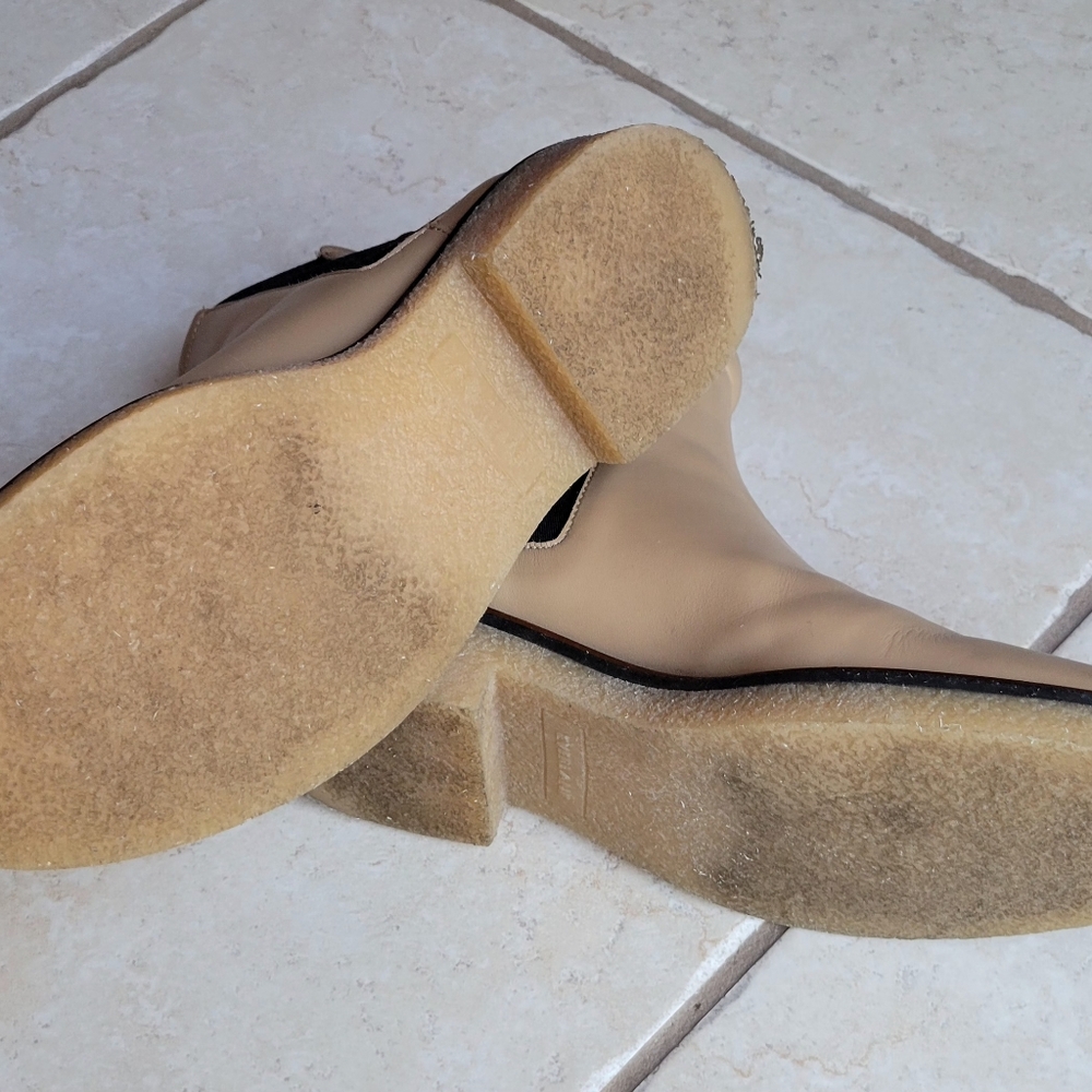 EVERLANE CHELSEA PULL-ON BOOT IN NUDE BEIGE ITALIAN LEATHER LADIES SIZE 6M - Picture 4 of 7